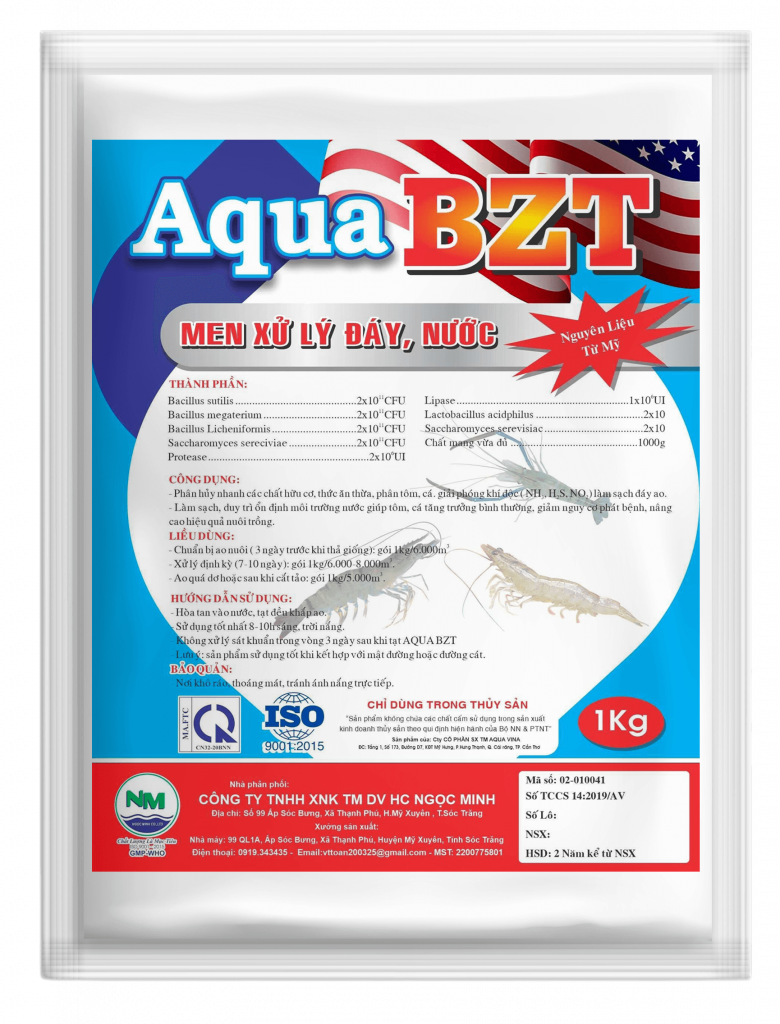 AQUA BZT (tôm, cá) – Men xử lý đáy, nước