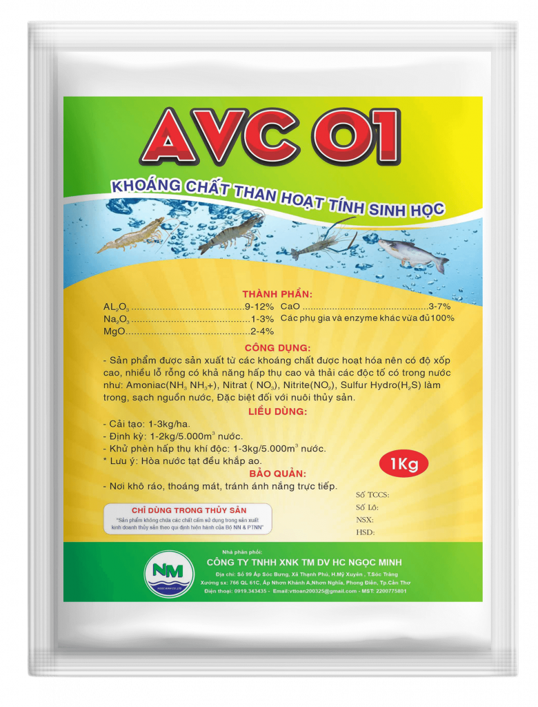 AVC 01 – Khoáng chất than hoạt tính sinh học