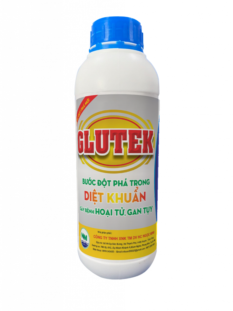 Glutek (tôm) – bước đột phá trong diệt khuẩn gây bệnh hoại tử gan tụy (EMS) trên tôm từ 10-60 ngày tuổi