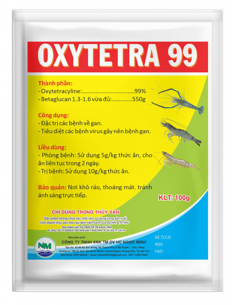 oxytetra 99 (tôm) – đặc trị các bệnh về gan