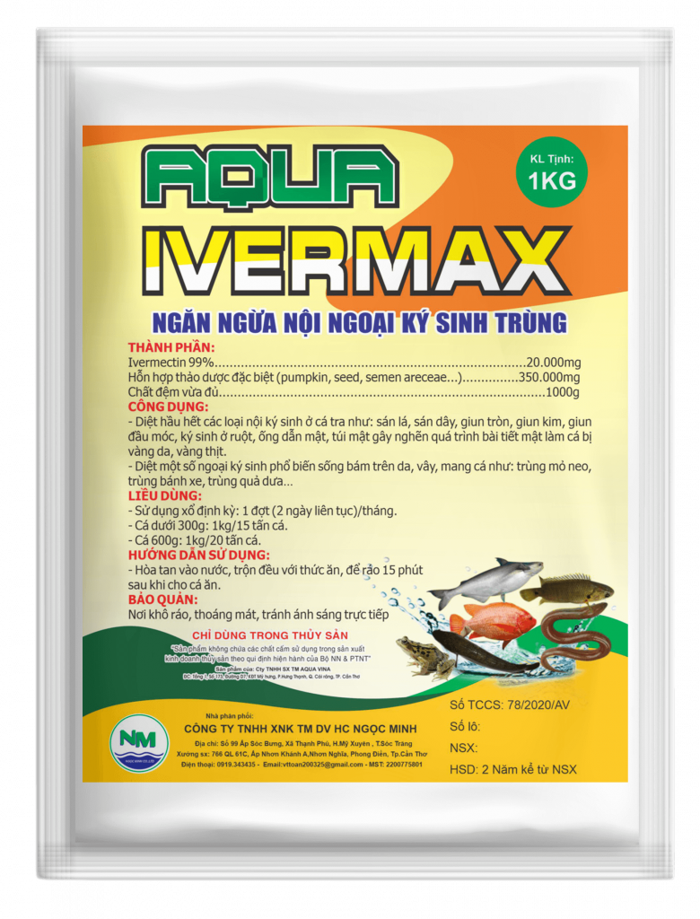 Aqua Ivermax (cá) – Ngăn ngừa nội ngoại ký sinh trùng