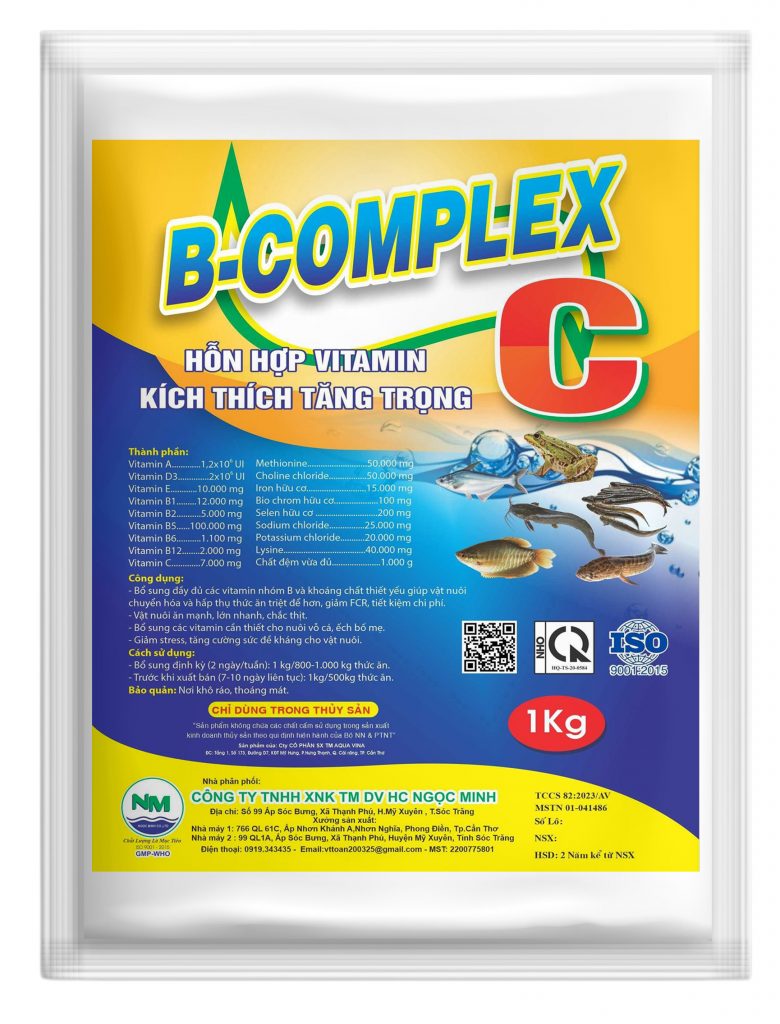 B-Complex C – Kích thích tăng trọng trắng thịt, trắng mỡ