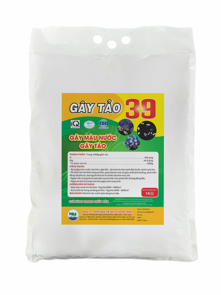 Gây tảo 39 (tôm) – gây màu nước gây