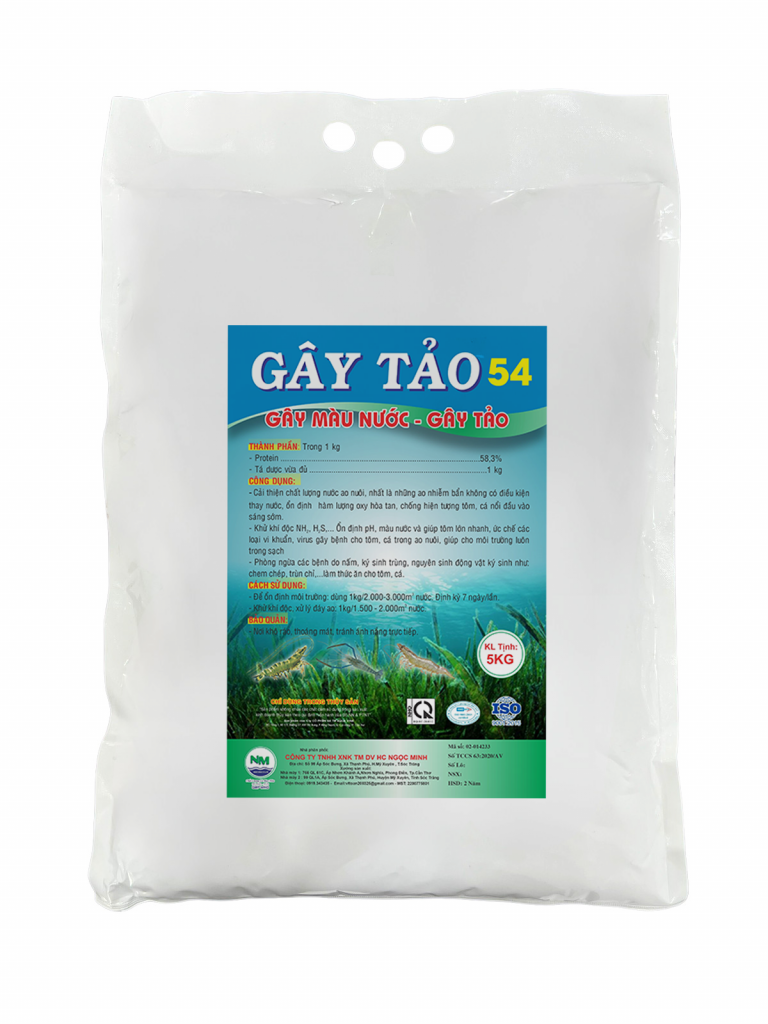 Gây tảo 54 (tôm, cá) – Gây màu nước, gây tảo