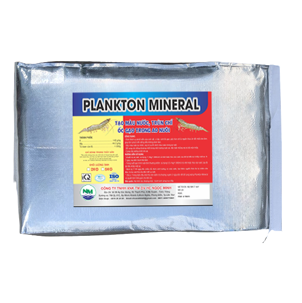 PLANKTON mineral (tôm) – tạo màu nước, trùn chỉ ốc gạo trong ao nuôi.